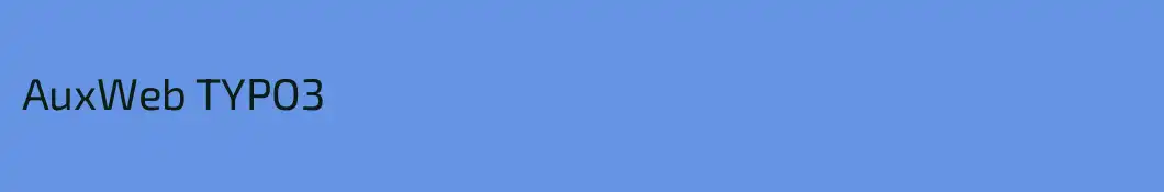 AuxWeb TYPO3